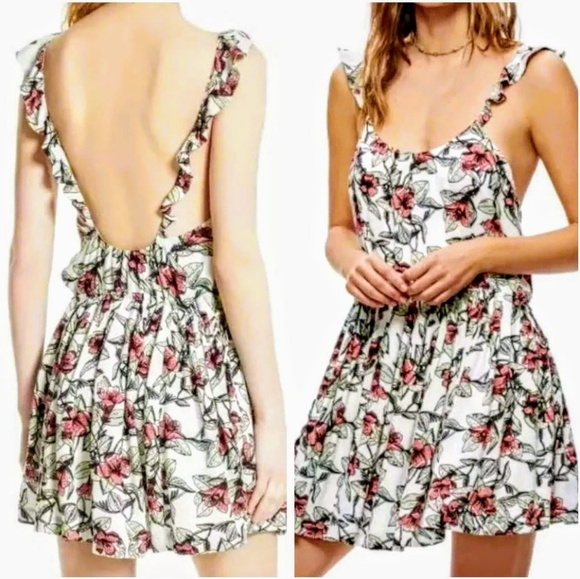 Free People Dresses & Skirts - FREE PEOPLE Dear You Floral Mini Dress
